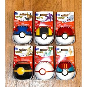Mega Construx Pokemon Building Complete Set Lot Of 6